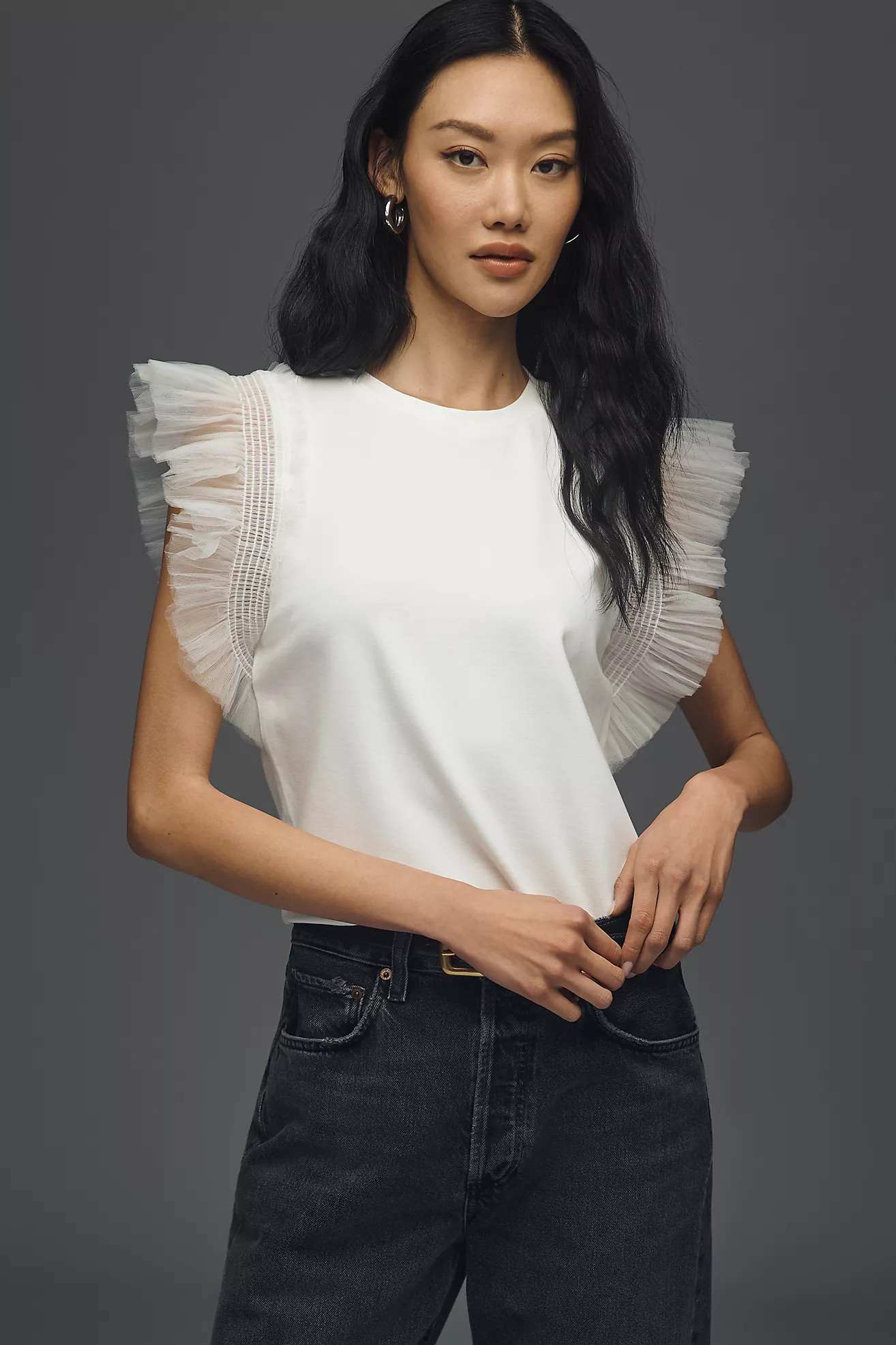 English Factory Tulle T-Shirt | Anthropologie (US)