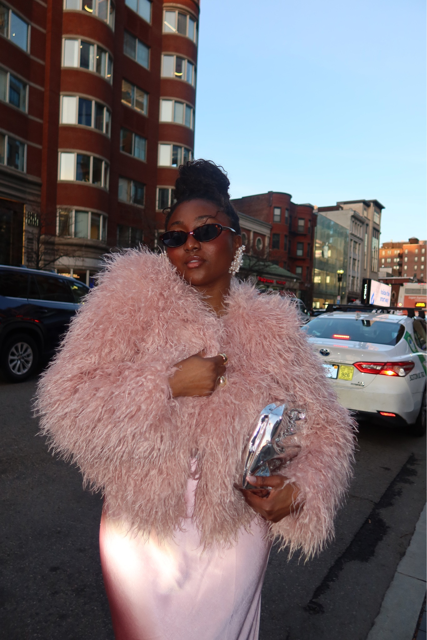 I love a colorful winter outfit! This pink feather jacket is so good. Got this from @francescas! #colorfulwinterfashion #winterjackets #winteroutfits 

#LTKMidsize #LTKootd