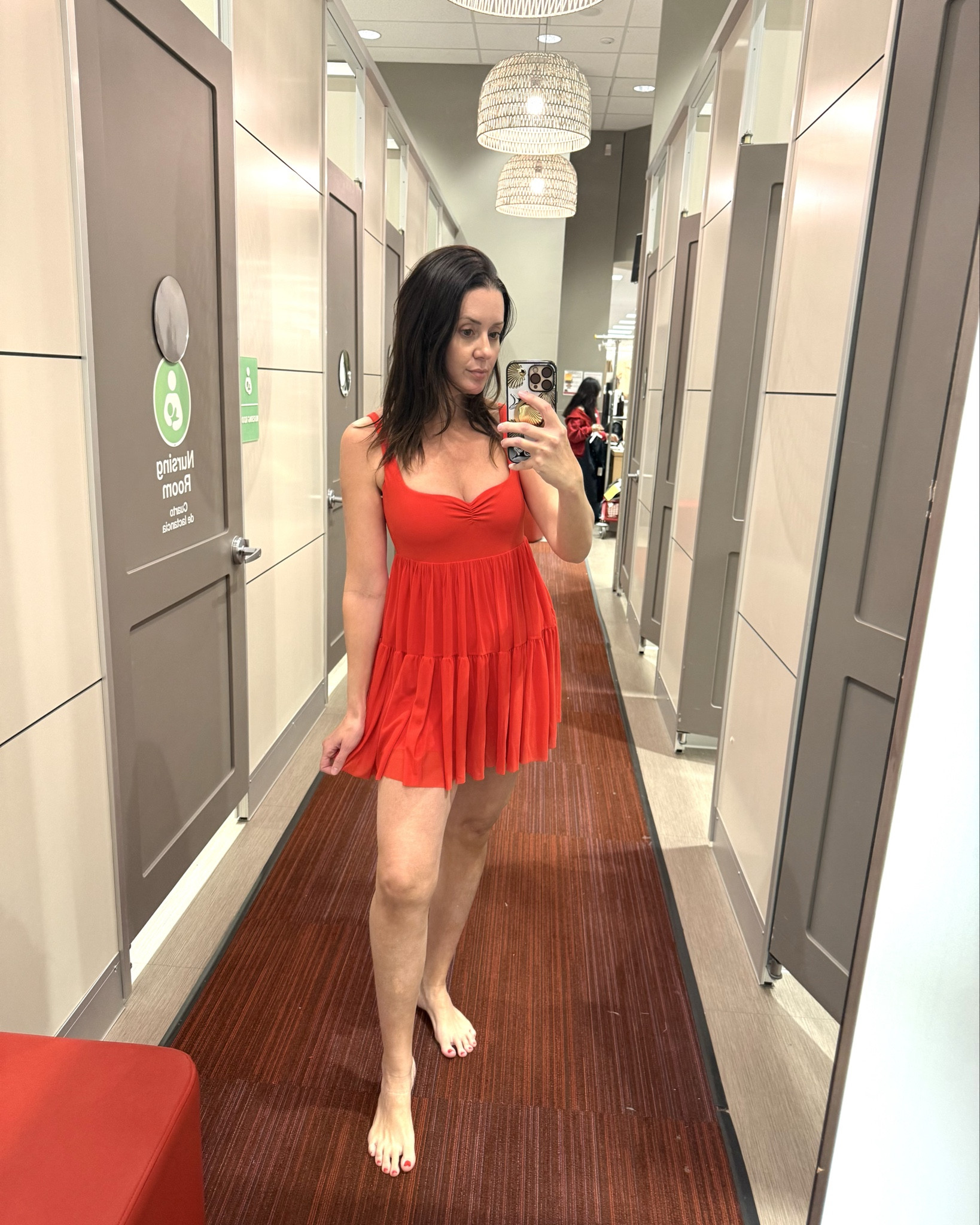 Red babydoll active dress 

#LTKValentine #LTKActive #LTKfitnessgoals
