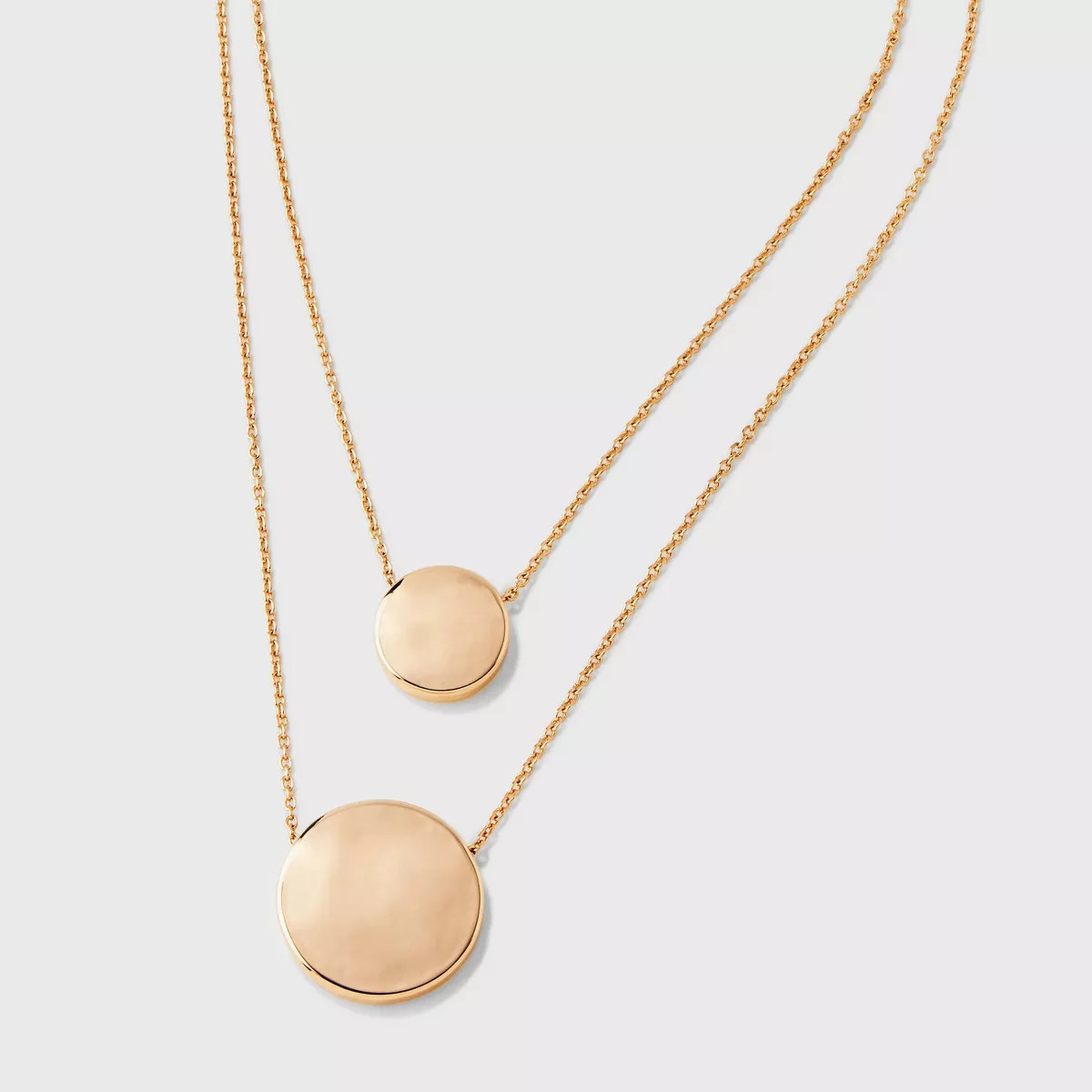 Coin Pendant Chain Multi-Strand Necklace - A New Day™ Gold | Target