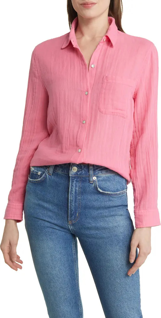 Ellis Organic Cotton Button-Up Shirt | Nordstrom