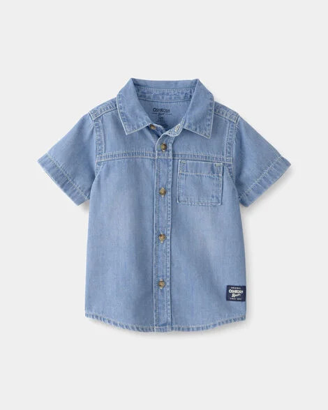 Baby Boy Denim Button-Down Shirt - Blue - OshKosh B'gosh | Carter's | Carter's Inc
