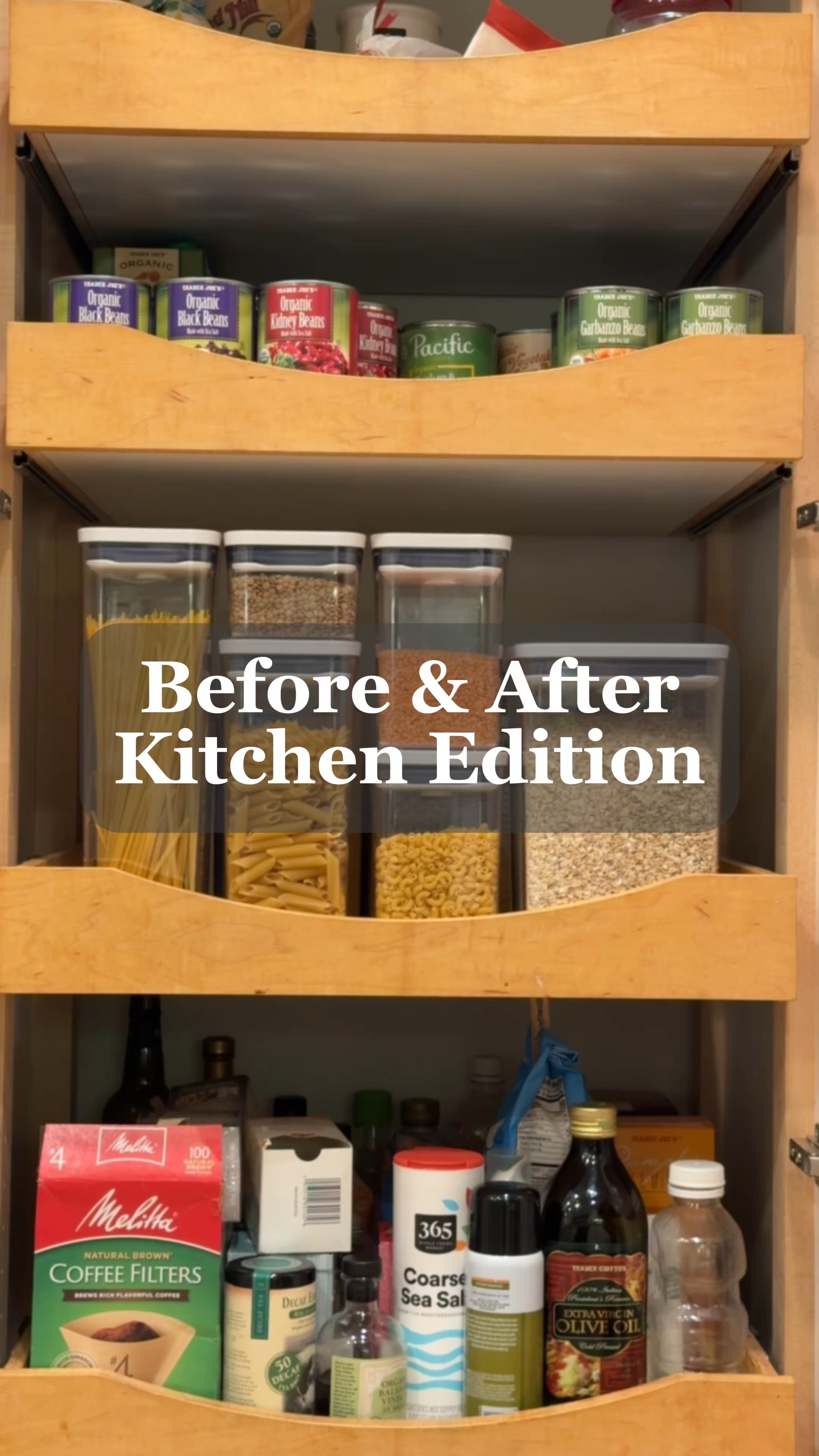 ✨ Before ➡️ After ✨ From chaos to *chef’s kiss* 👩‍🍳👌 

Watch this cabinet glow-up with pop-top canisters, a spice caddy, and a game-changing pull-out shelf! Who else loves an organized kitchen? 🏡💖 

What’s your favorite?
 
📌 Share with someone who needs this!

#LTKHome