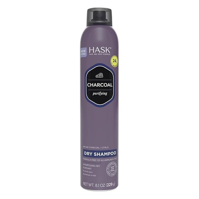 HASK Charcoal Purifying Dry Shampoo – Absorbs Oil, Purifies & Detoxifies Hair, Extends Time Bet... | Amazon (US)