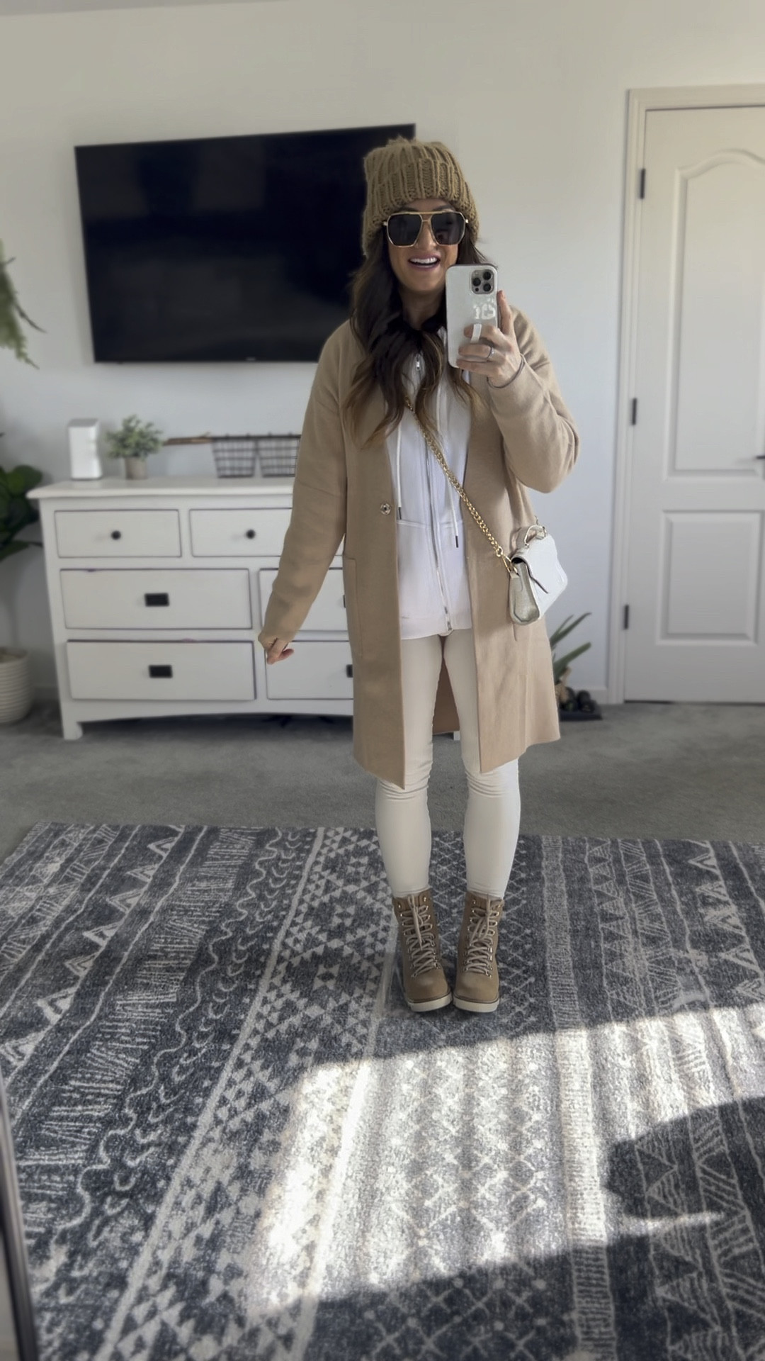 Neutral cozy winter outfit that would be great for travel because it’s so comfy!! Be sure to use code Ameliarose__xo for an additional 20% off the boots!! In my true size in all 

#LTKsalealert #LTKVideo #LTKtravel