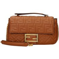 Fendi Damess Bruin/Brandy Leren Schoudertas Baguette | Balardi (US & Canada)