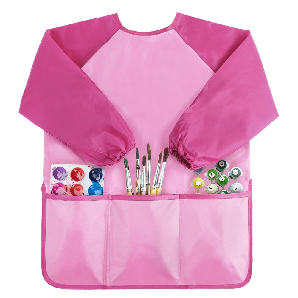 Kopokita Kids Art Smock, Toddlers Painting Apron Waterproof Children Artist Smock With Long Sleev... | Amazon (US)
