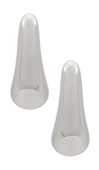 Curve Earrings in Silver | Revolve Clothing (Global)