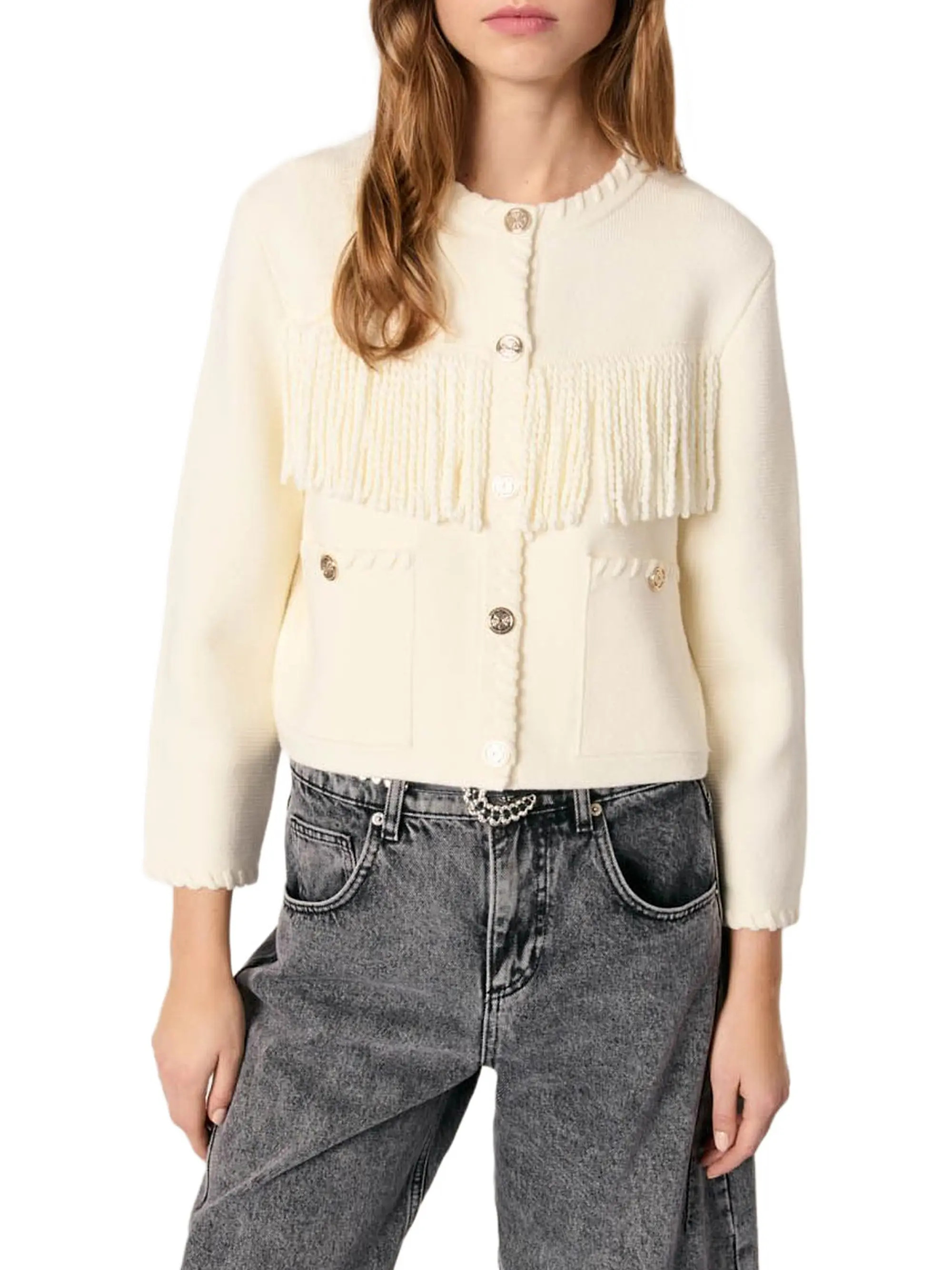 Fringed Cardigan | Saks Fifth Avenue