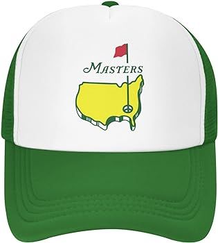 Flat Brim Baseball Mesh Golf Cap Adjustable Fashion Hip Hop Unisex Green Dad Masters hat | Amazon (US)