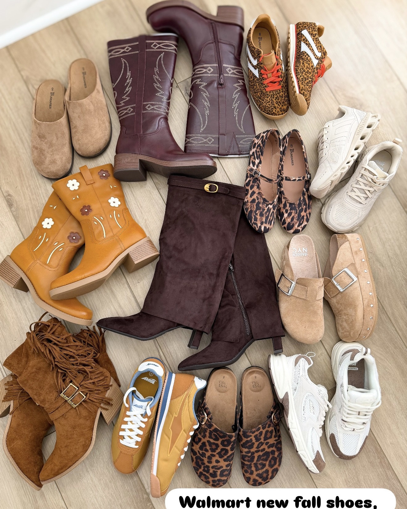 Walmart’s newest fall drop might be my favorite one yet! 🤎🍂

If you’re already dreaming about fall outfits, you’re going to love these new arrivals! From gorgeous western boots and cozy clogs to leopard flats, everyday sneakers, statement handbags, trendy jewelry, and the cutest accessories, Walmart is seriously delivering this season.

I’m especially obsessed with the rich browns, warm caramel tones, leopard print, gold jewelry, and all the elevated details that make these pieces look so much more expensive than they are. Whether you’re refreshing your wardrobe for school drop-offs, weekend errands, football games, date nights, or fall travel, there are so many affordable finds that you’ll wear on repeat all season long.

I rounded up all of my favorite new Walmart shoes, handbags, jewelry, and accessories in one place because these are the pieces that instantly make your outfits look pulled together. Which one would you add to your cart first? 🤎✨

#walmartfashion #walmartfinds #walmartstyle #fallfashion #fallstyle #falloutfits #fallaccessories #fallshoes #fallboots #westernboots #leopardprint #everydaystyle #affordablefashion #budgetstyle #fashionfinds #handbaglover #goldjewelry #shoelover #momstyle #casualstyle #trendystyle #newarrivals #ootd #styleinspo #fashionreels

#LTKWorkwear #LTKootd #LTKSaleAlert