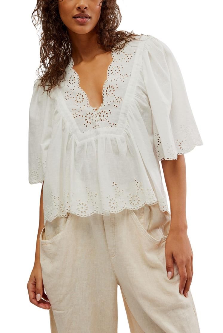 Costa Eyelet Top | South Moon Under