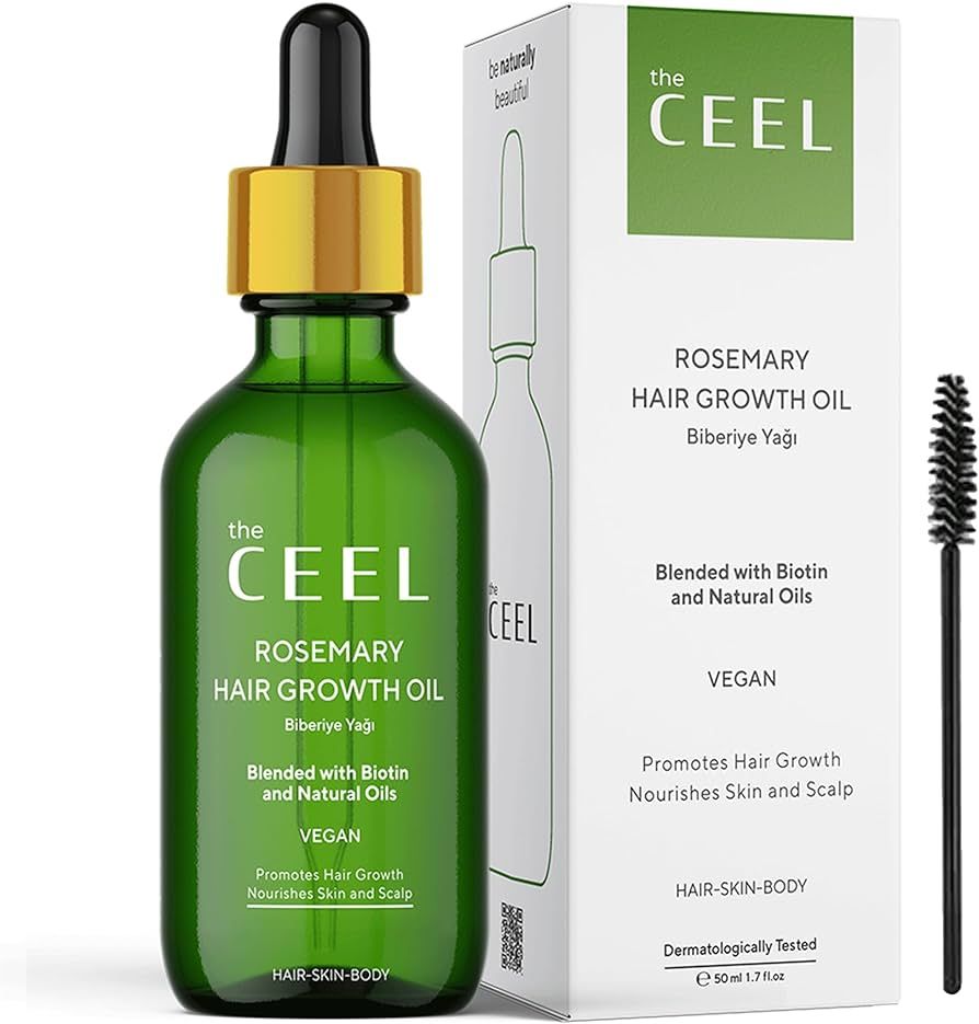 The Ceel Rosemary Oil for Hair Growth Organic, Vegan, Hair Strenghtening Oil, Dry Skin, Eyelashes... | Amazon (US)