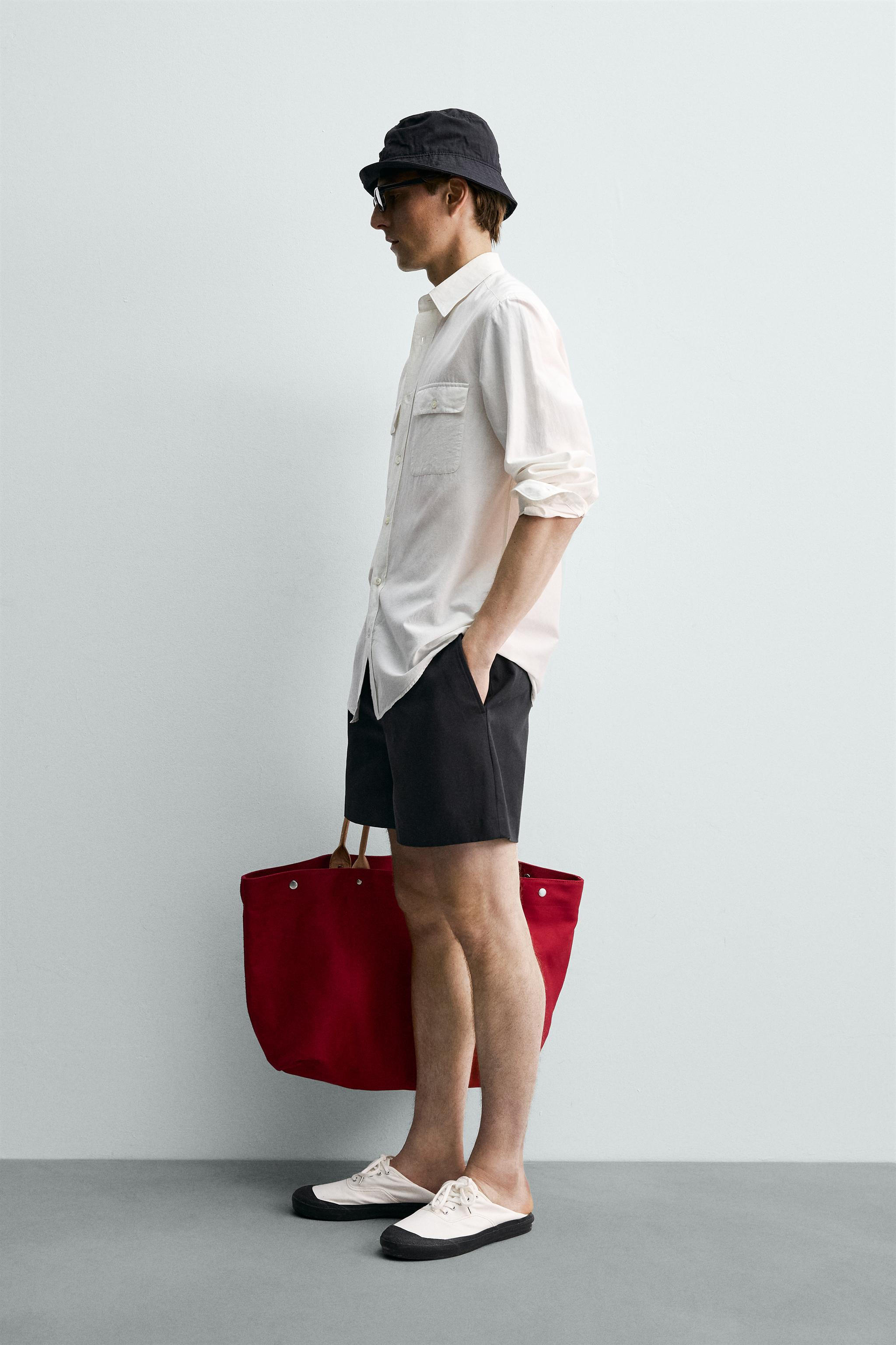 CHEMISE FLUIDE REGULAR FIT \u00c0 POCHES AARON LEVINE X ZARA | Zara FR