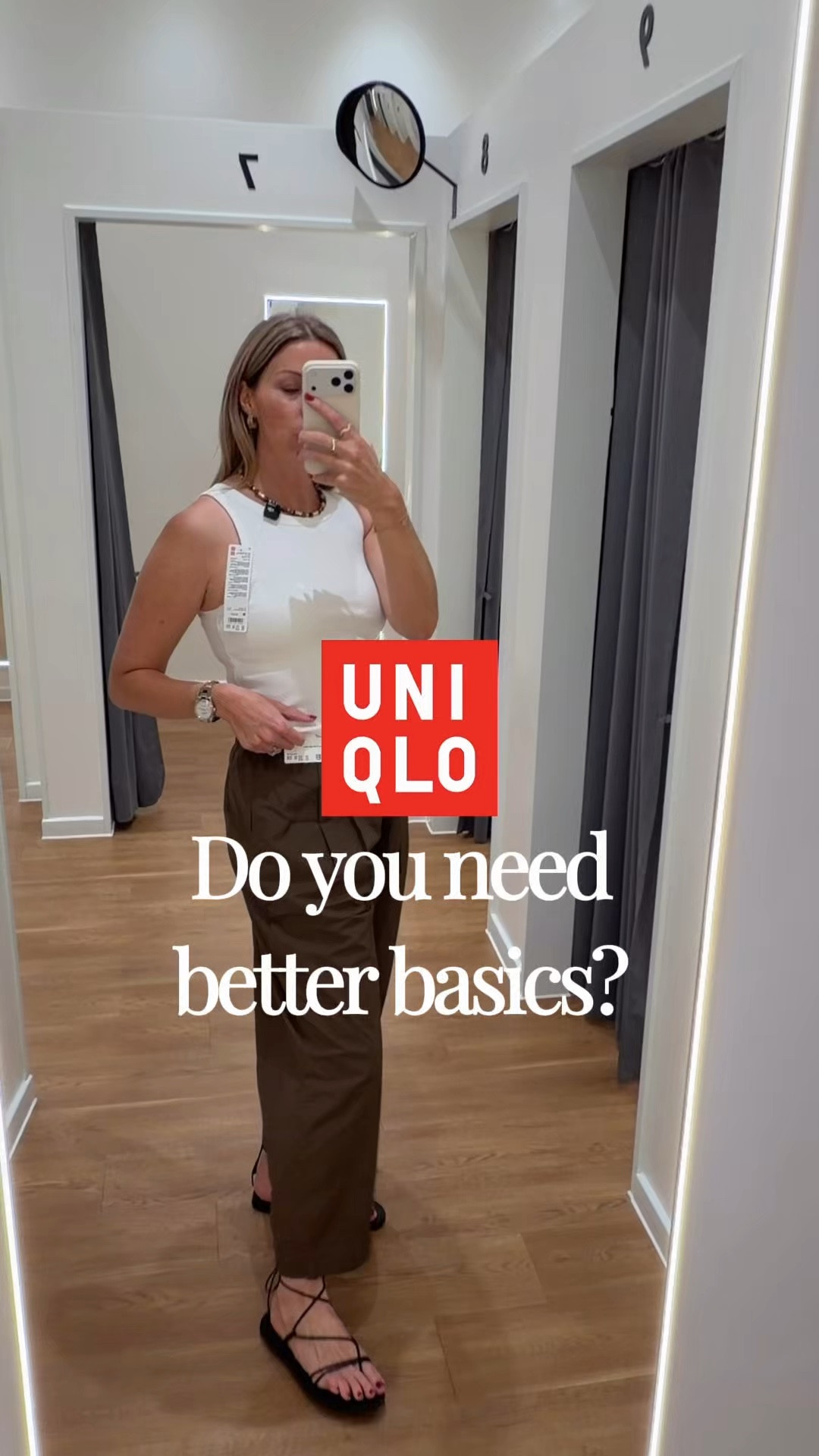 3 really great basics from Uniqlo 

I’m a size 14/34D bust and wear a large for a super comfy fit in the bra top. 

Wearing a medium in trousers and jacket. 

Building bra top, work outfit, khaki trousers, cream casual jacket.

#LTKuk #LTKsummer #LTKstyletip