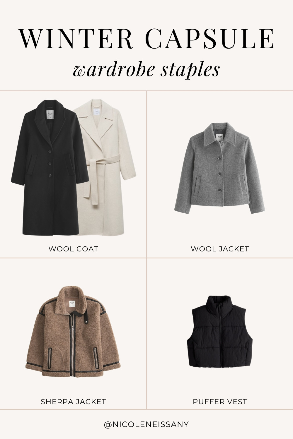 2024 Winter capsule wardrobe staple outerwear

| Winter capsule wardrobe staples, winter capsule wardrobe essentials, womens winter fashion outfits, winter outfits, winter outfit, winter fashion, winter fashion trends, winter fashion staples, winter fashion essentials, must have winter staples, must have winter essentials, winter outerwear, winter coat, wool coat, wool jacket, sherpa jacket, puffer vest, H&M, Revolve, Lulus, Abercrombie, Amazon fashion

#LTKParties #LTKShoeCrush #LTKStyleTip #LTKFindsUnder100 #LTKTravel #LTKSeasonal #LTKSaleAlert #LTKFindsUnder50