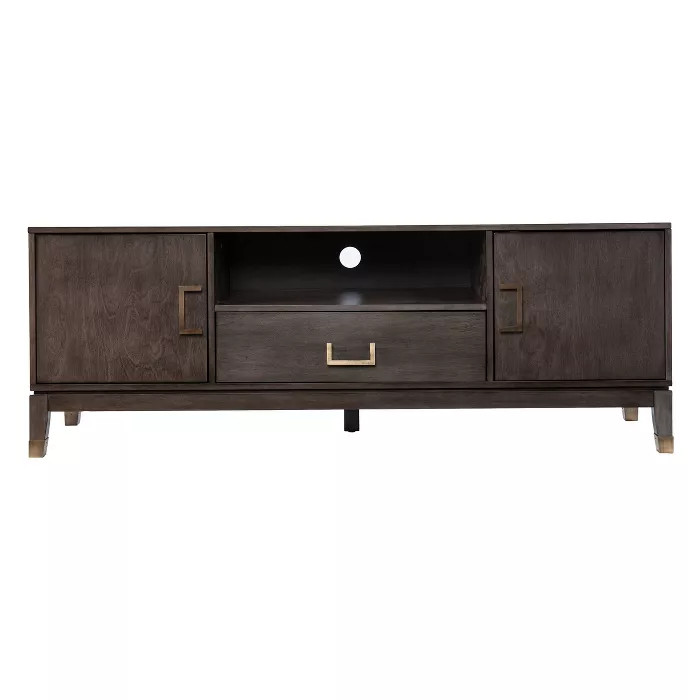 Harend Media Stand with Storage Gray - Aiden Lane | Target