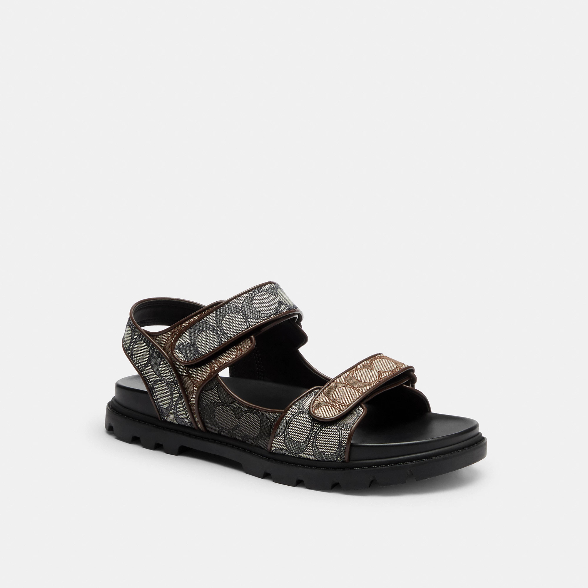 Double Strap Sandal In Signature Jacquard | Coach (US)