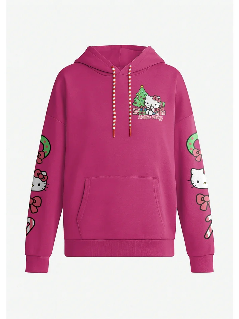 Hello Kitty Women's Holiday Graphic Hoodie with Long Sleeves, Sizes XXS–XXL | Walmart (US)