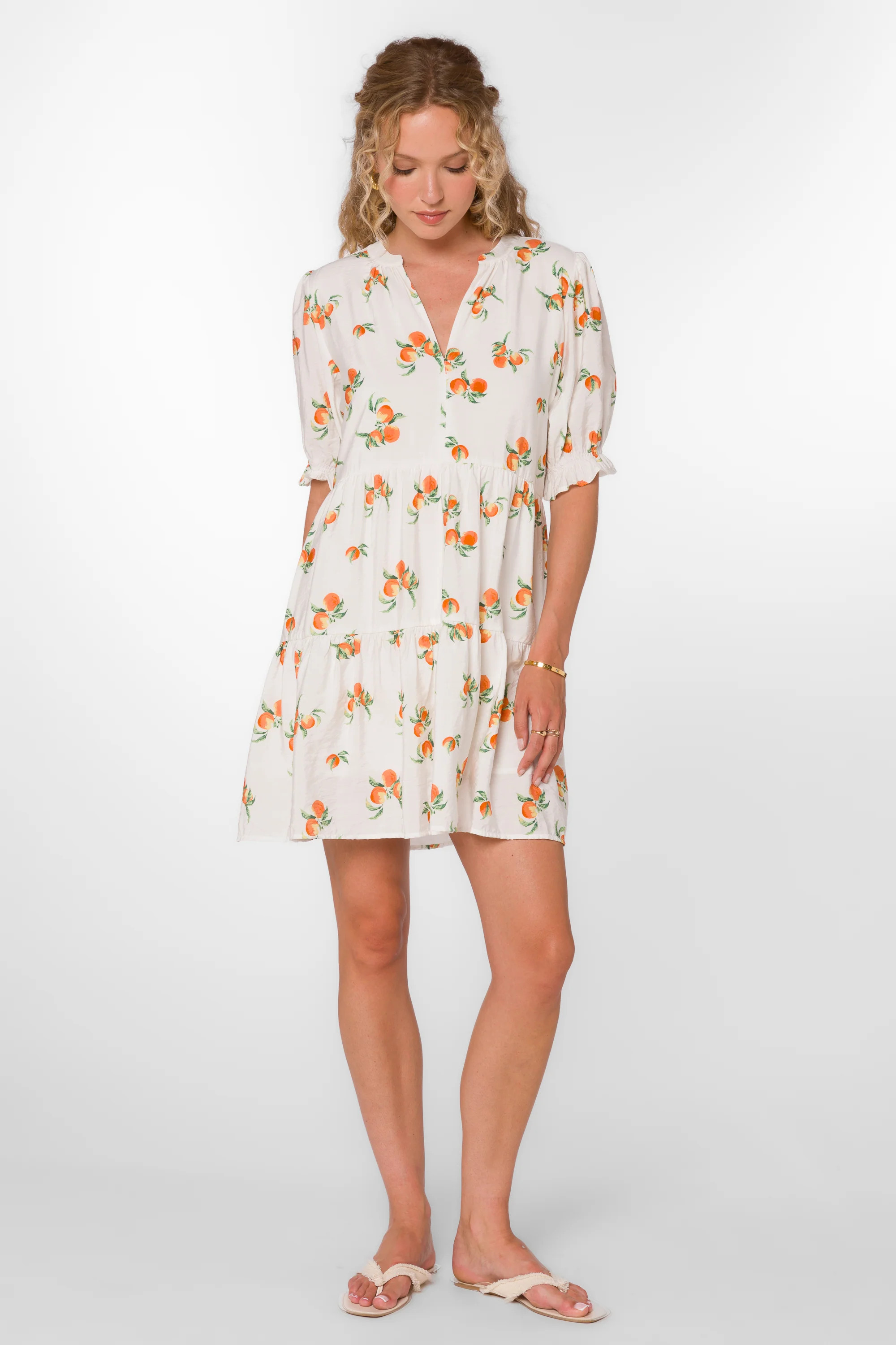 Marscina Peach Fields Dress | Velvet Heart Clothing