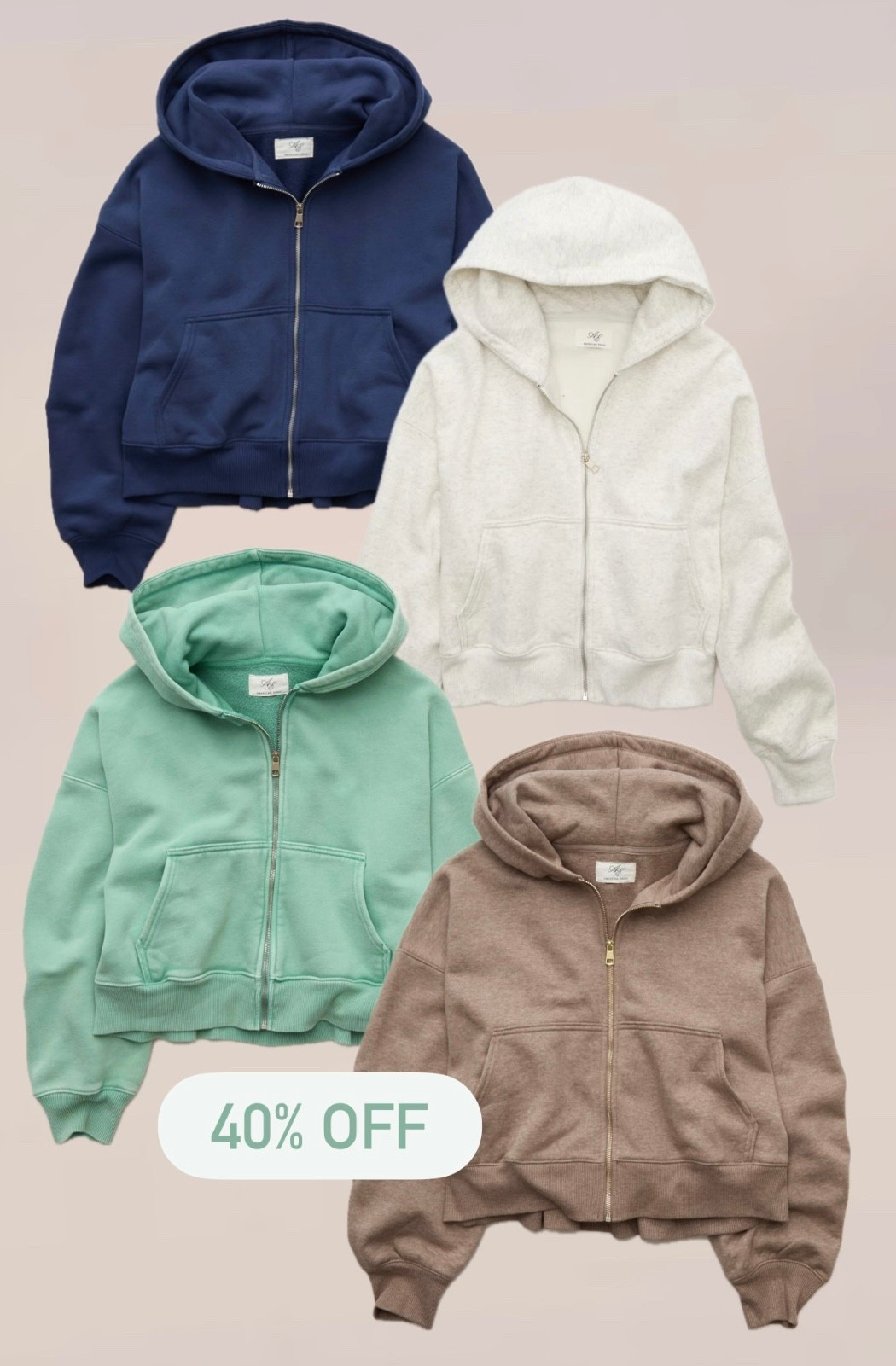 40% off hoodies || American Eagle