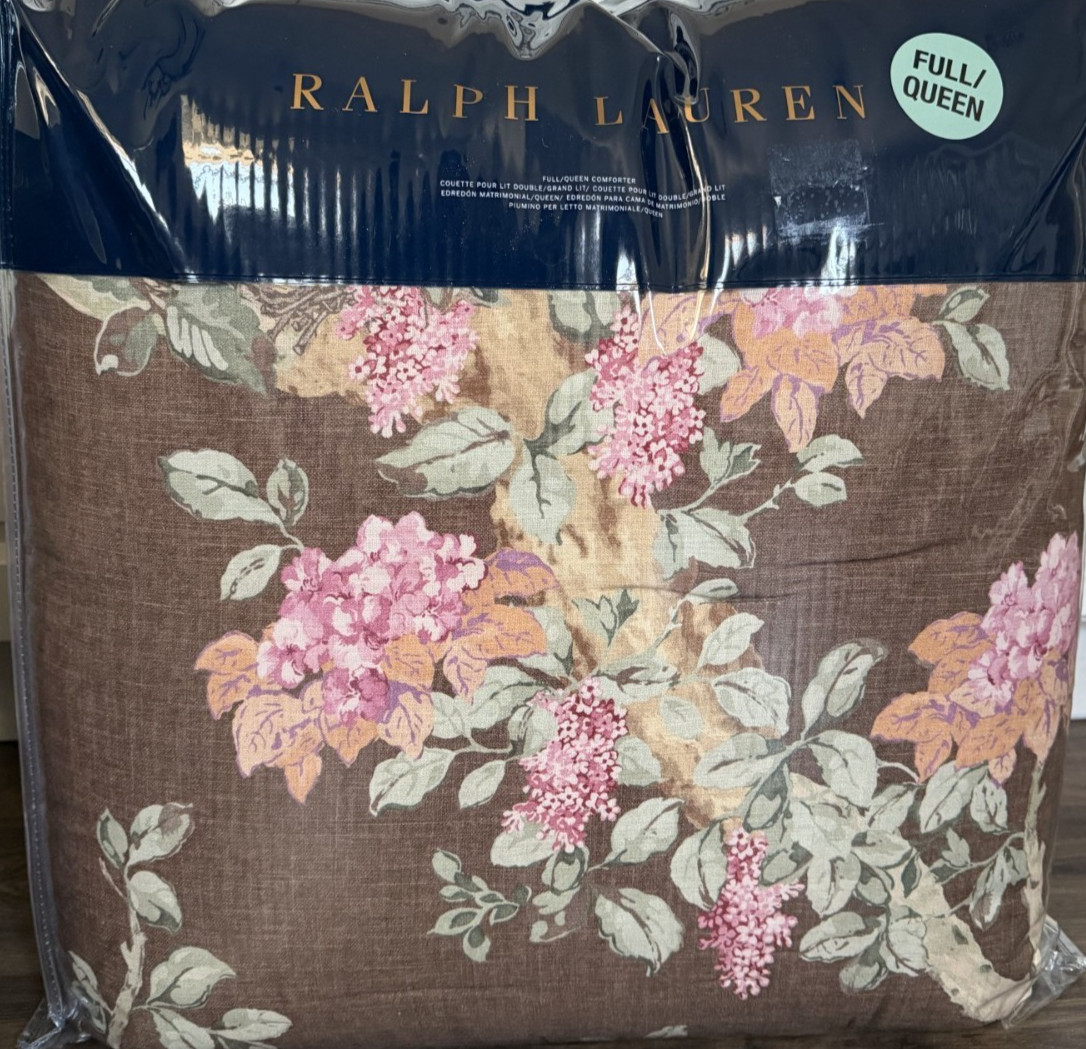 New Ralph Lauren Harlow Brinly Floral Full/Queen Comforter ~Forest Brown~ | eBay US