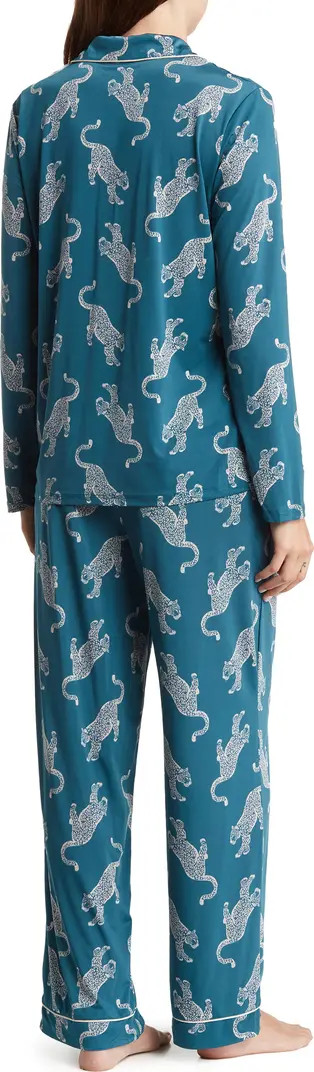 JACLYN Contrast Piping Knit Pajamas | Nordstromrack | Nordstrom Rack