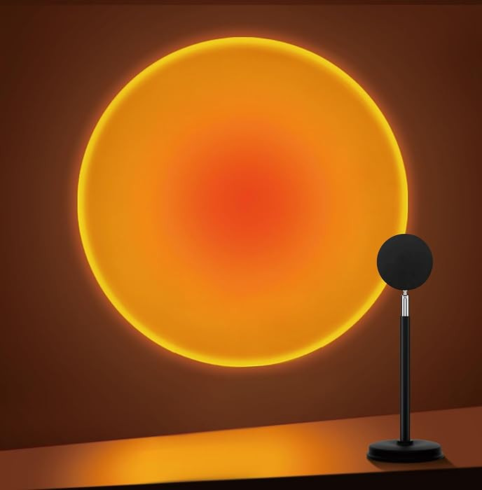 Tsrarey Sunset Lamp Projector,180 Degree Rotation Sun Projection Light     Led Night Light Floor ... | Amazon (US)