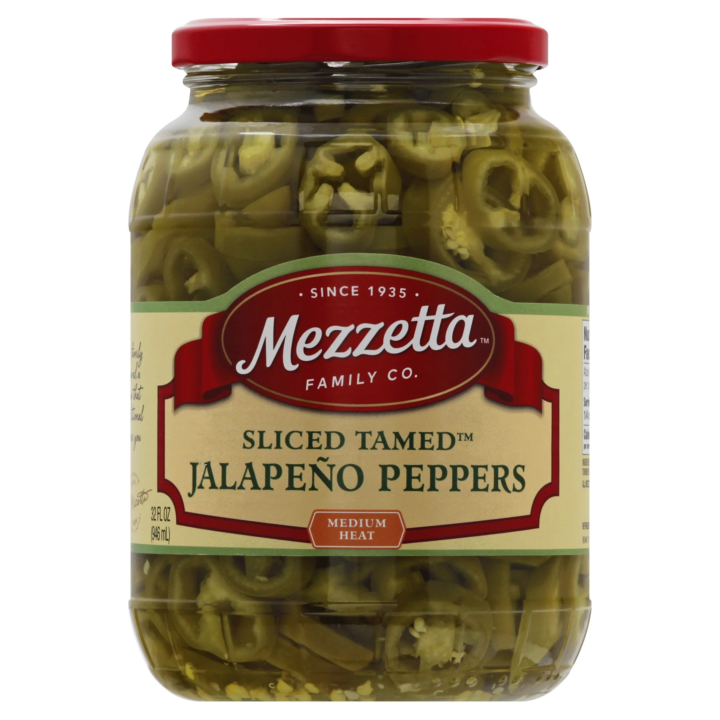 Mezzetta Medium Heat Sliced Tamed Jalapeño Peppers, 32 fl oz | Walmart (US)