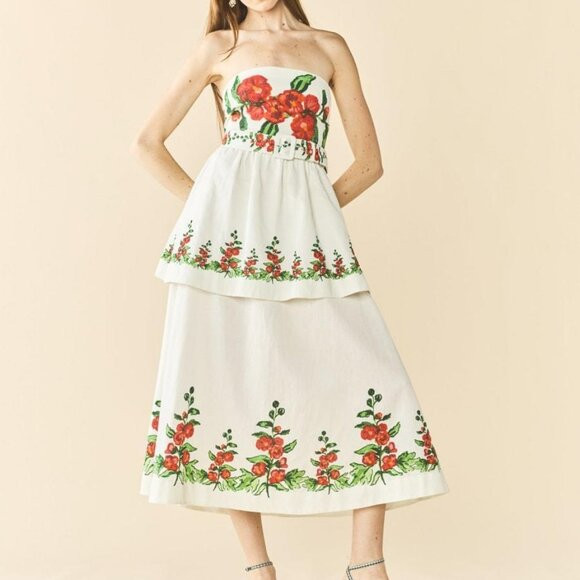 Daisy Dress x Larsen McDowell - White Larsen Watercolor | Poshmark