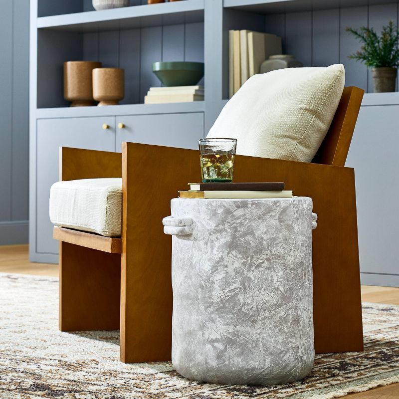 Drum Accent Table Gray Wash - Threshold™ designed with Studio McGee | Target
