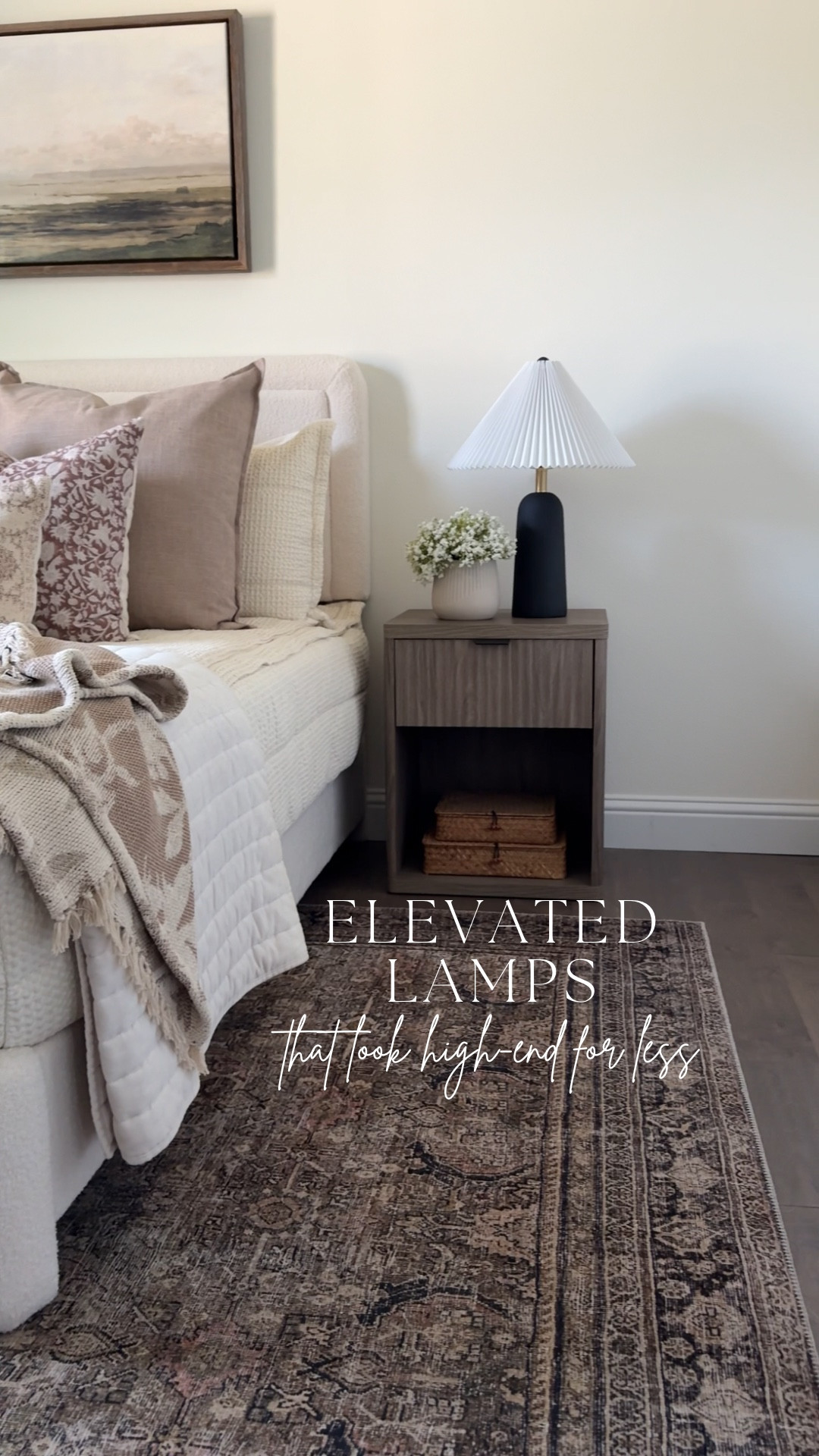 I wanted to keep black in this space but find something a little slimmer and more elevated—and these lamps do exactly that. They open up so much more surface space on the nightstand while still making a statement.

#LTKHome