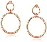H Halston Women's Double Gypsy Hoop Earrings, Rose Gold, One Size, ROSE GOLD | Amazon (US)