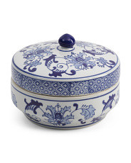 Chinoiserie Round Box With Lid | TJ Maxx