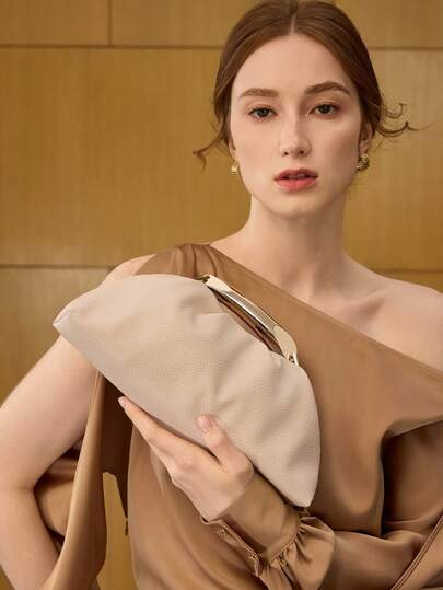 MOTF PREMIUM PU LEATHER BEADED TOP HANDLE BAG | SHEIN