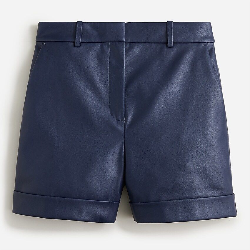 Limited-edition high-waisted short in faux leather | J.Crew US