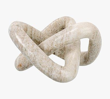 Variegated Marble Link Knot Decorative Object | Pottery Barn (US)