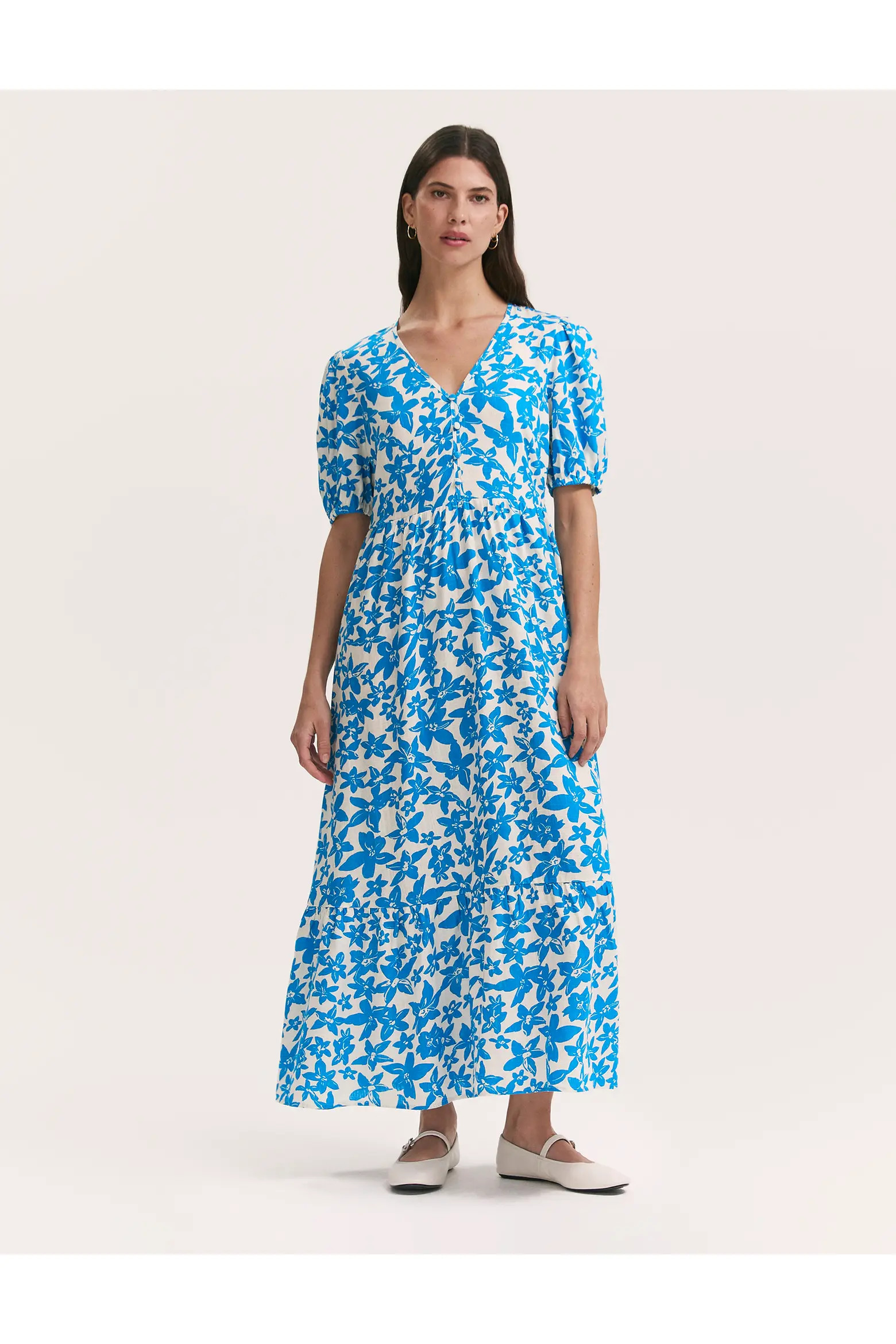 Sabine Floral Tiered Midi Dress (Women) | Nordstrom | Nordstrom