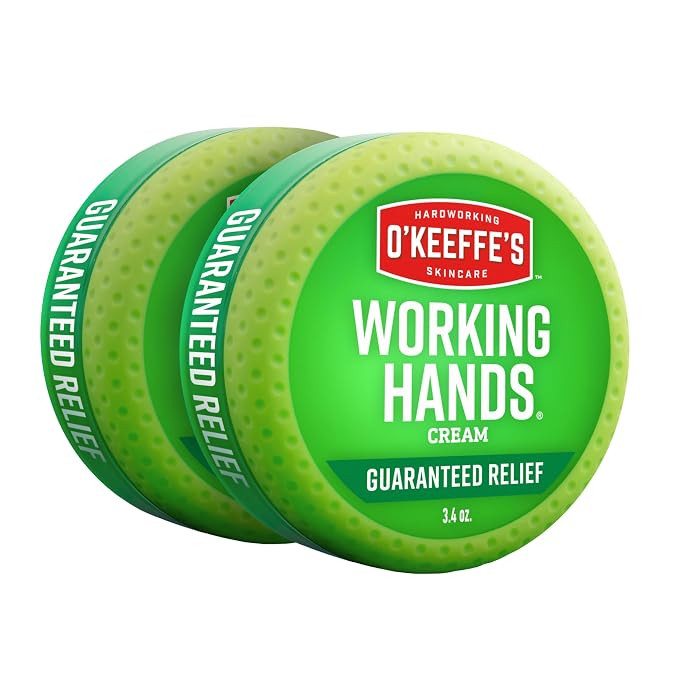 O'Keeffe's Working Hands Hand Cream for Extreme Dryness - 3.4 oz Jar (2 Pack) - Repairing Skincar... | Amazon (US)
