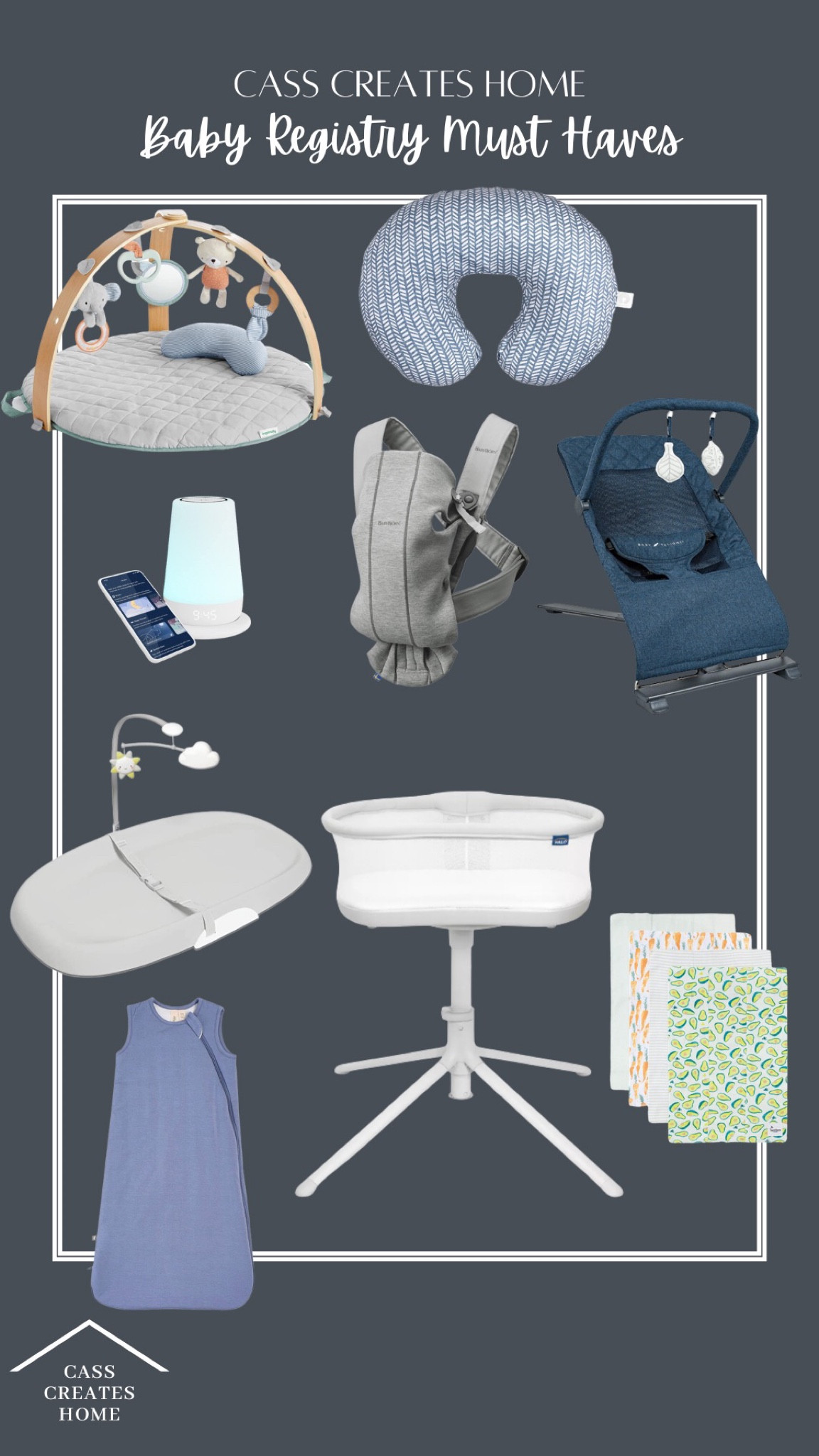 It’s baby month! Sharing some baby registry favorites that came highly recommended from friends and family with little ones!

Play gym, Halo bassinet, boppy nursing pillow, Baby Bjorn carrier, bouncer, hatch, changing pad, Kyte baby sleep sack, Burt’s Bees burp cloths

#LTKGiftGuide #LTKhome #LTKfamily