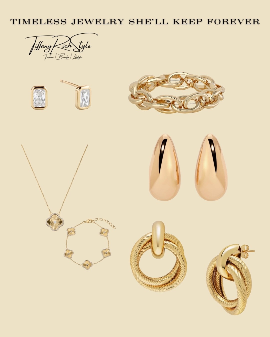 Mother’s Day jewelry gift guide - timeless gold jewelry, statement earrings, bracelets, and necklaces she’ll wear every day.

#LTKMothersDay #LTKootd