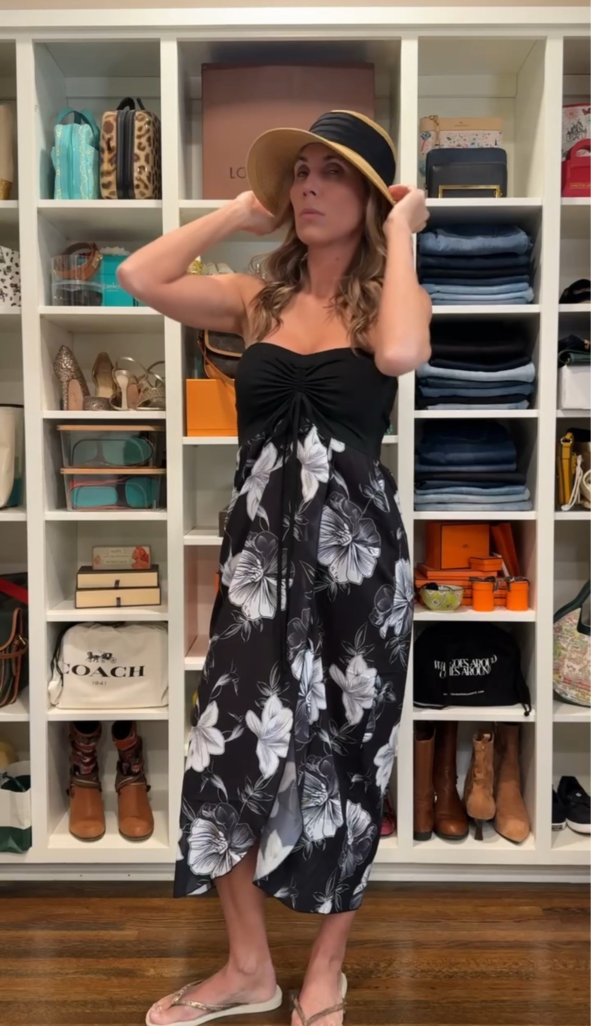 This cute little cover up that doubles as a summer strapless dress is currently on sale! 

I’m wearing a medium, but I think my usual small would have worked fine also. 
#ad