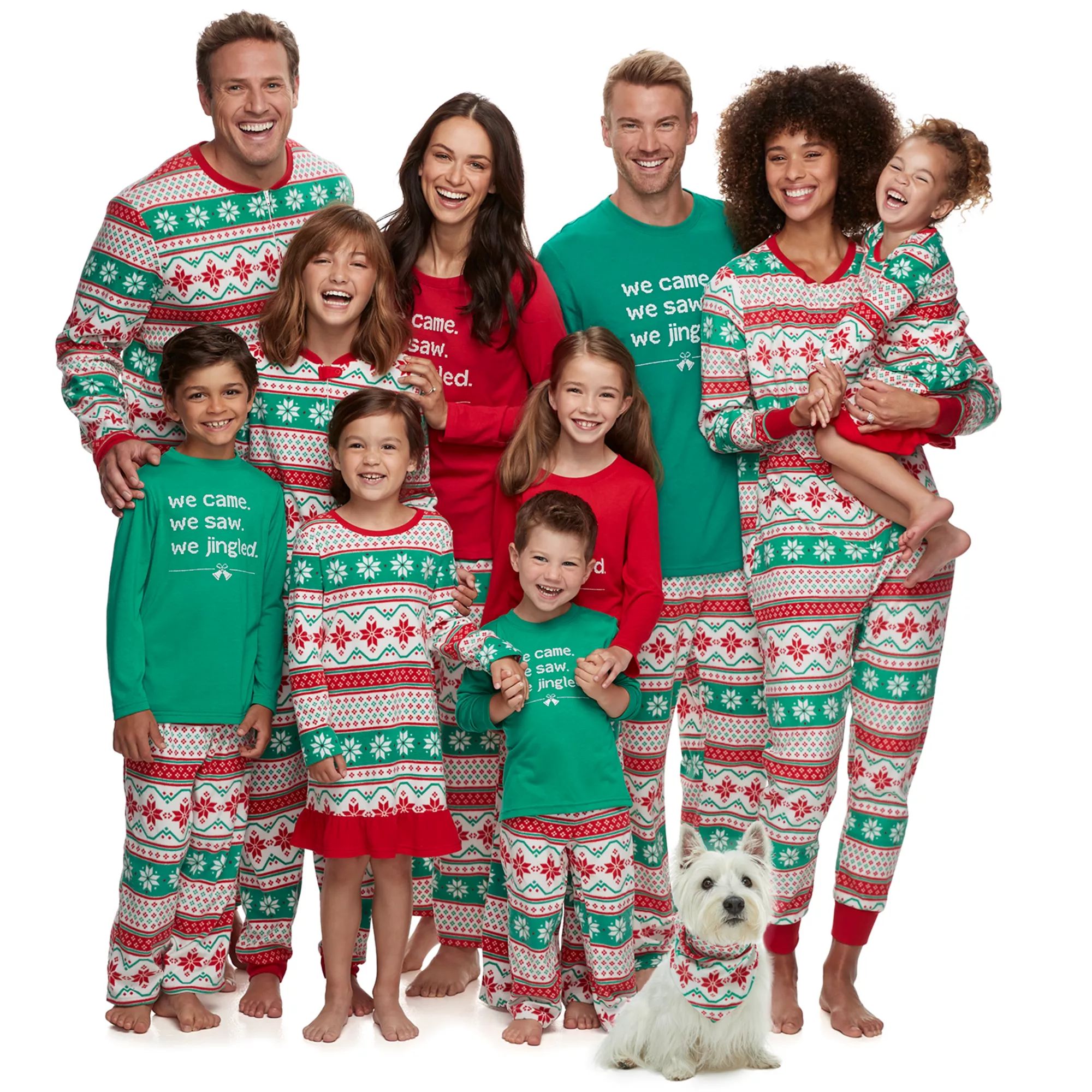 Jammies For Your Families We Jingled Family Pajamas Collection | Kohl's