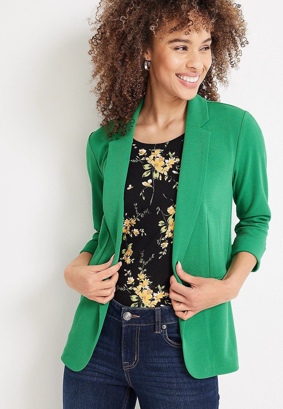 Versa Open Front Blazer | Maurices