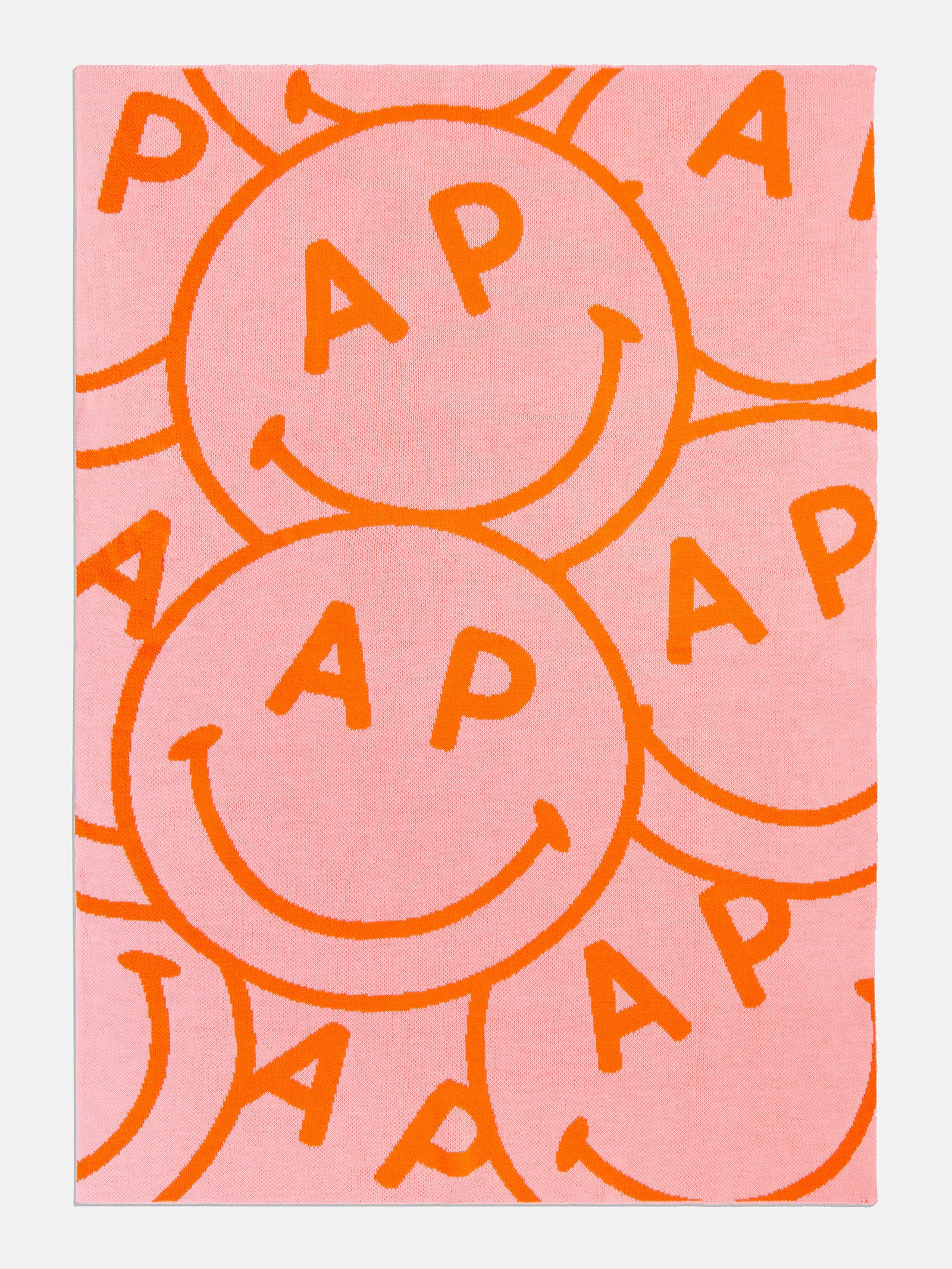 Show Me A Smile Custom Blanket - Pink/Orange | BaubleBar (US)