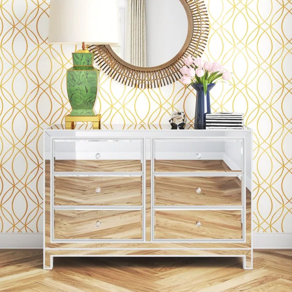 Cain 6 Drawer 48'' W Double Dresser | Wayfair North America