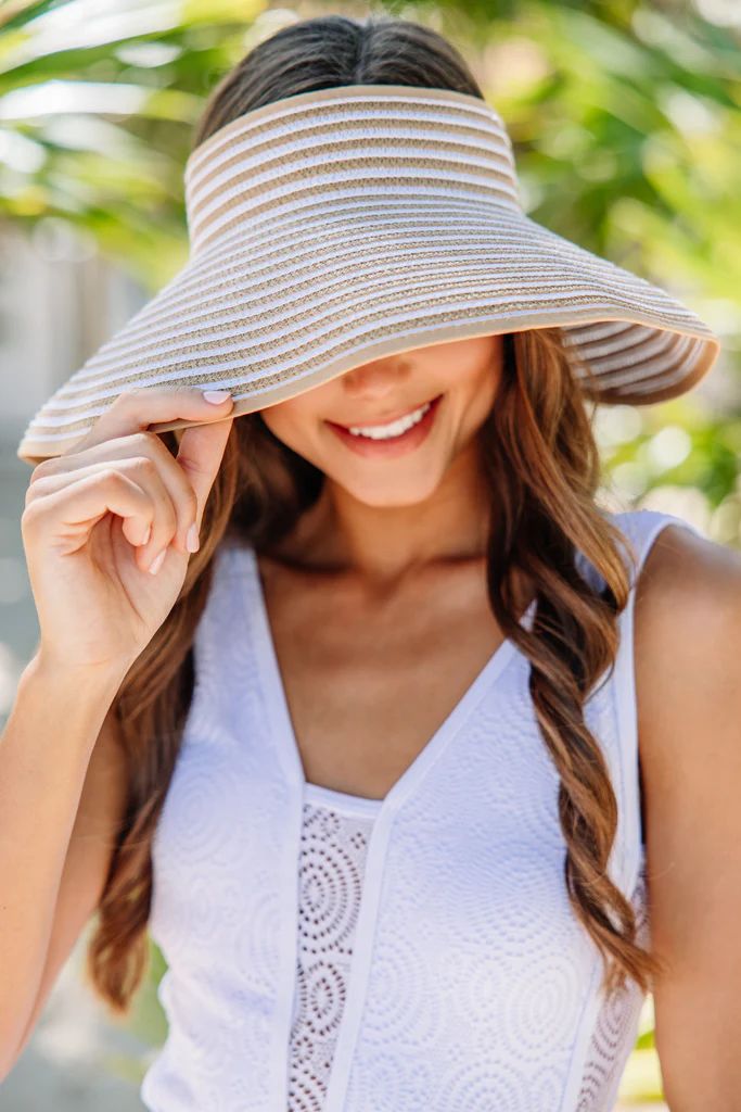 Made In The Shade Khaki Foldable Visor | The Mint Julep Boutique
