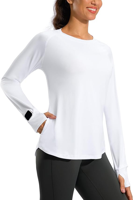 G Gradual Long Sleeve Workout Tops for Women Quick Dry Lightweight Running Athletic Shirts with Z... | Amazon (US)