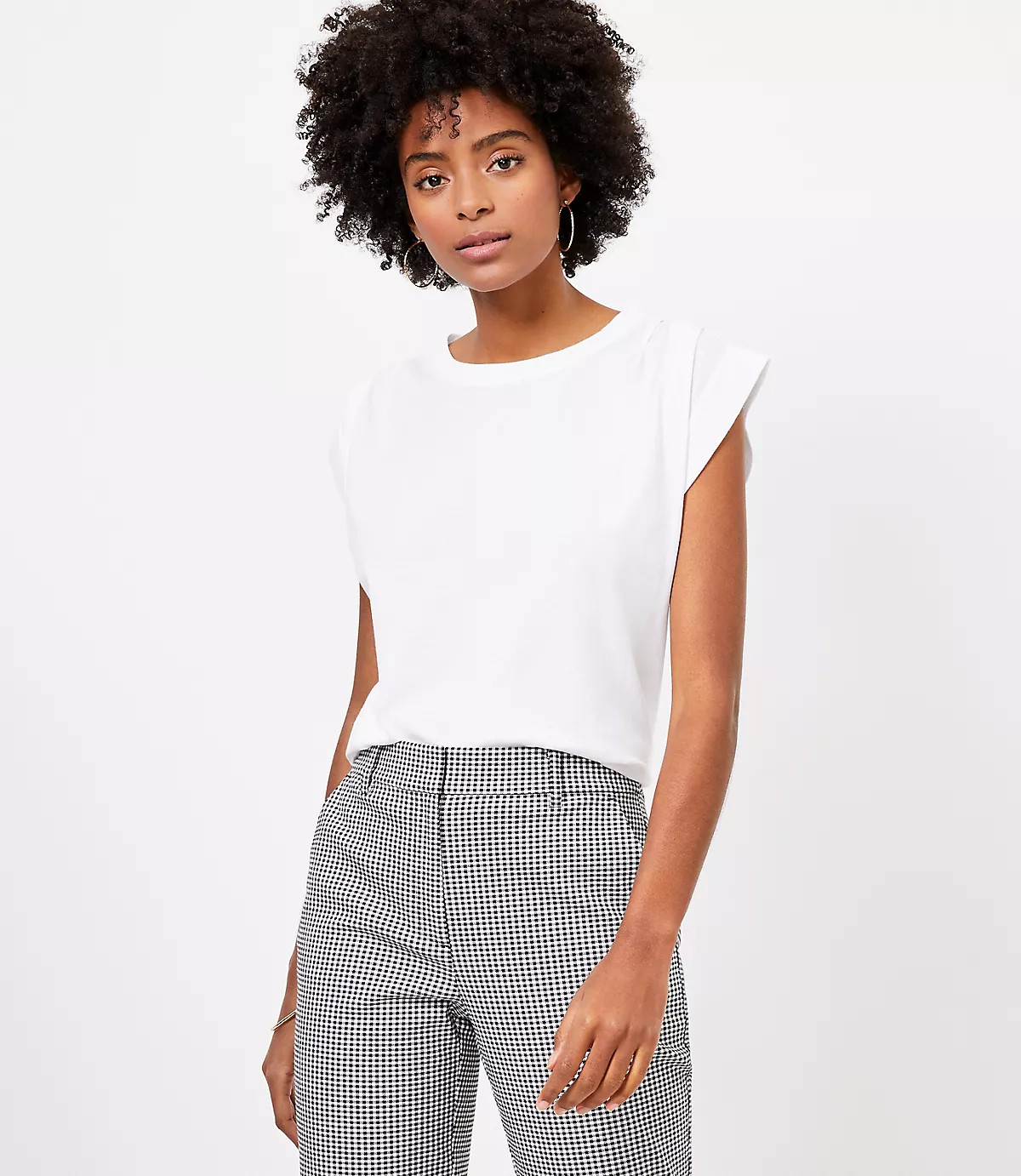 Pleated Muscle Tee | LOFT