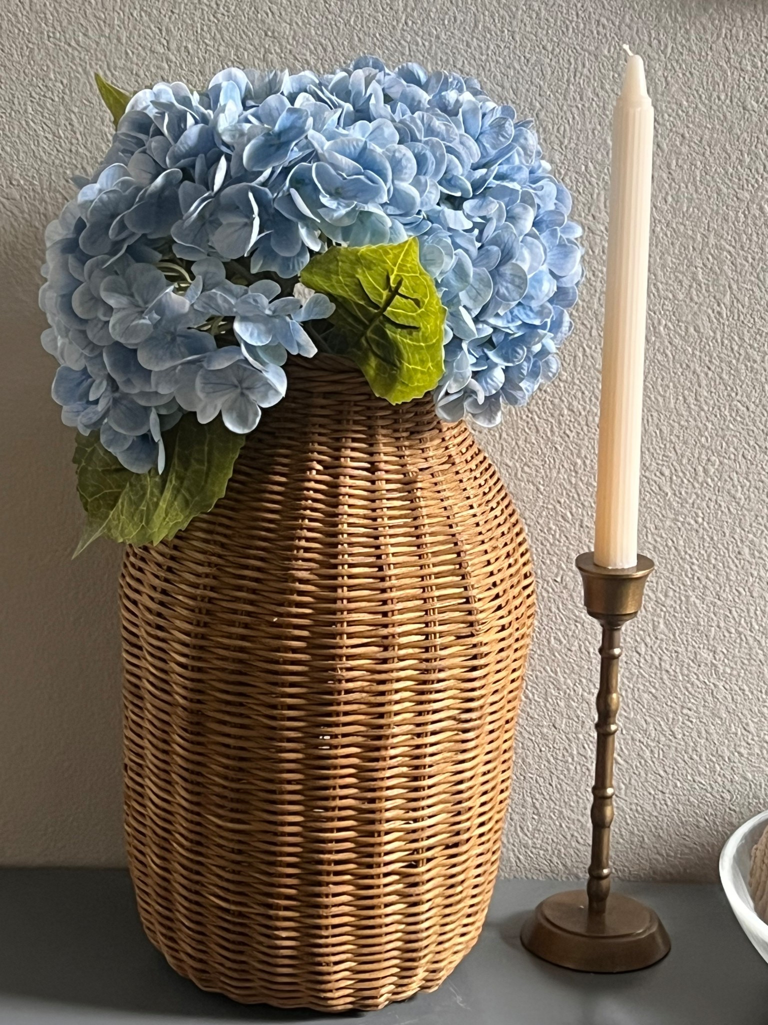 These elegant faux blue hydrangeas can make a great centerpiece! 

#LTKHome